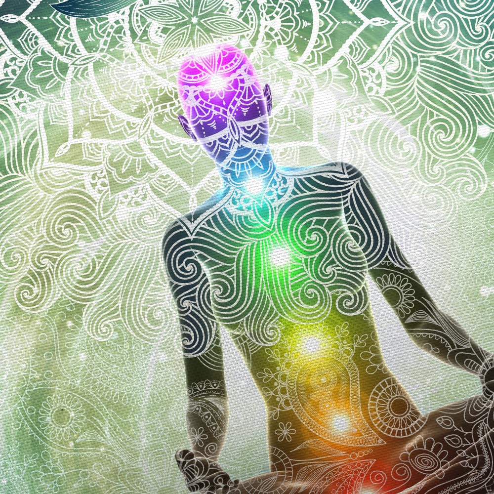 Amazon.co.jp: 瞑想縦型タペストリー、ヨガ装飾タペストリー、寝室、蓮